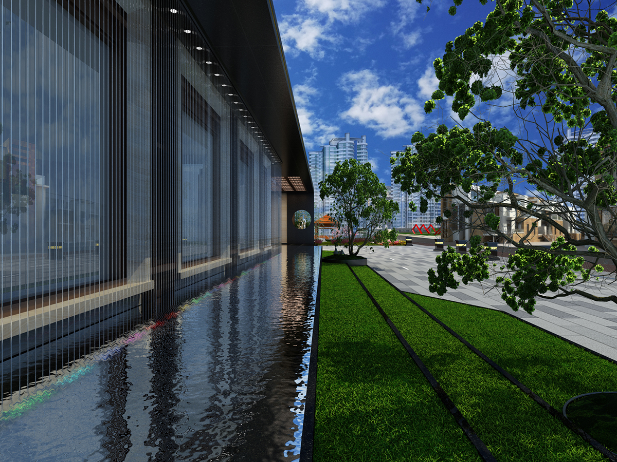 售樓部室外裝修效設計果圖 售樓部室外裝修效設計果圖