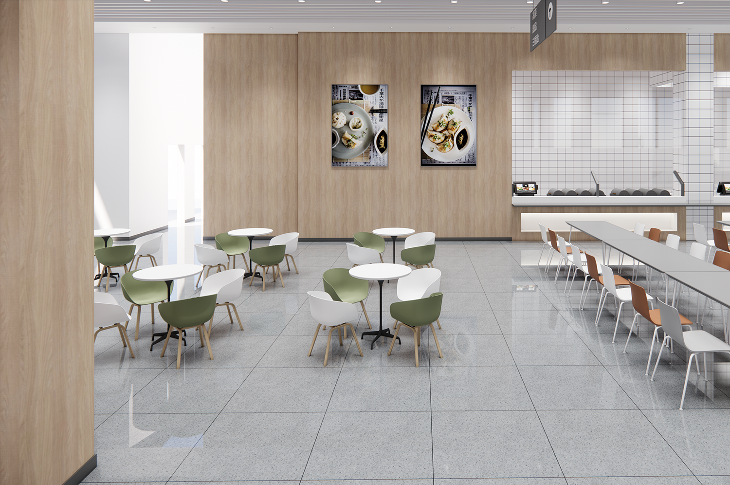 廠區(qū)職工食堂裝修改造設計效果圖