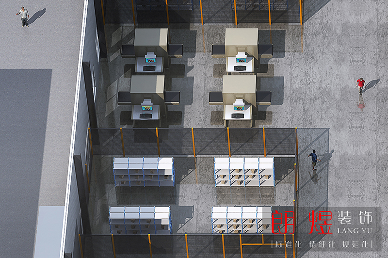 成都新都區(qū)工業(yè)園區(qū)2000平廠房裝修設(shè)計效果圖