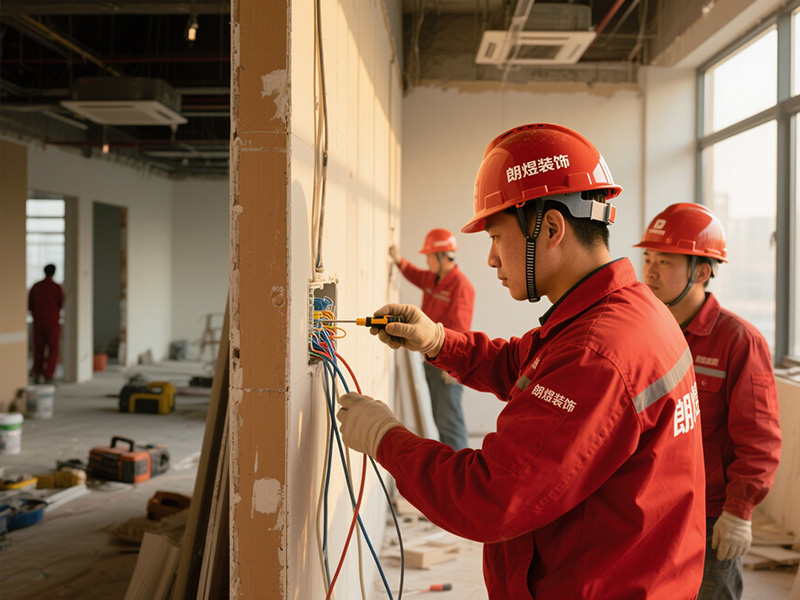 辦公室裝修工地電路檢查