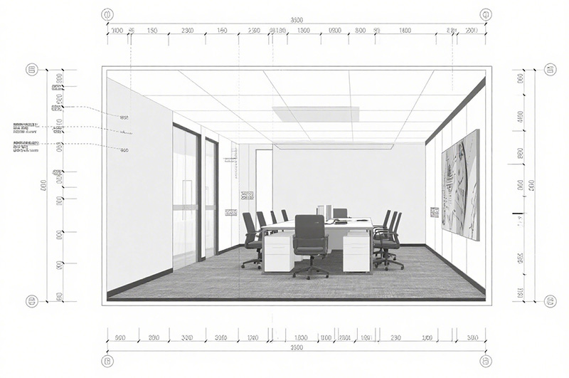 辦公室裝修圖紙符號急含義