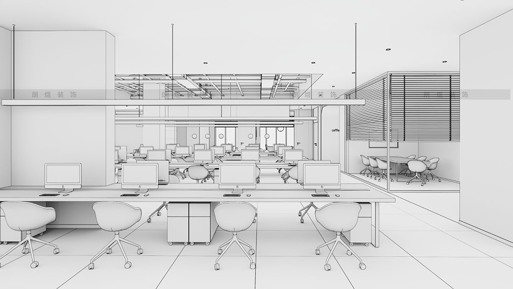 辦公室場景建模設計